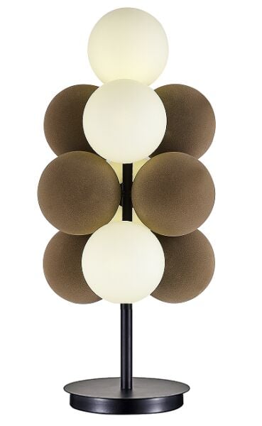 Modern Küre Camlı Dekoratif Masa Lambası – BT206 | Şık Tasarım, Yumuşak Işık, Salon & Yatak Odası Abajur