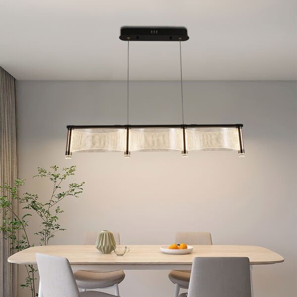 3'lü Akrilik Elips Sarkıt Avize