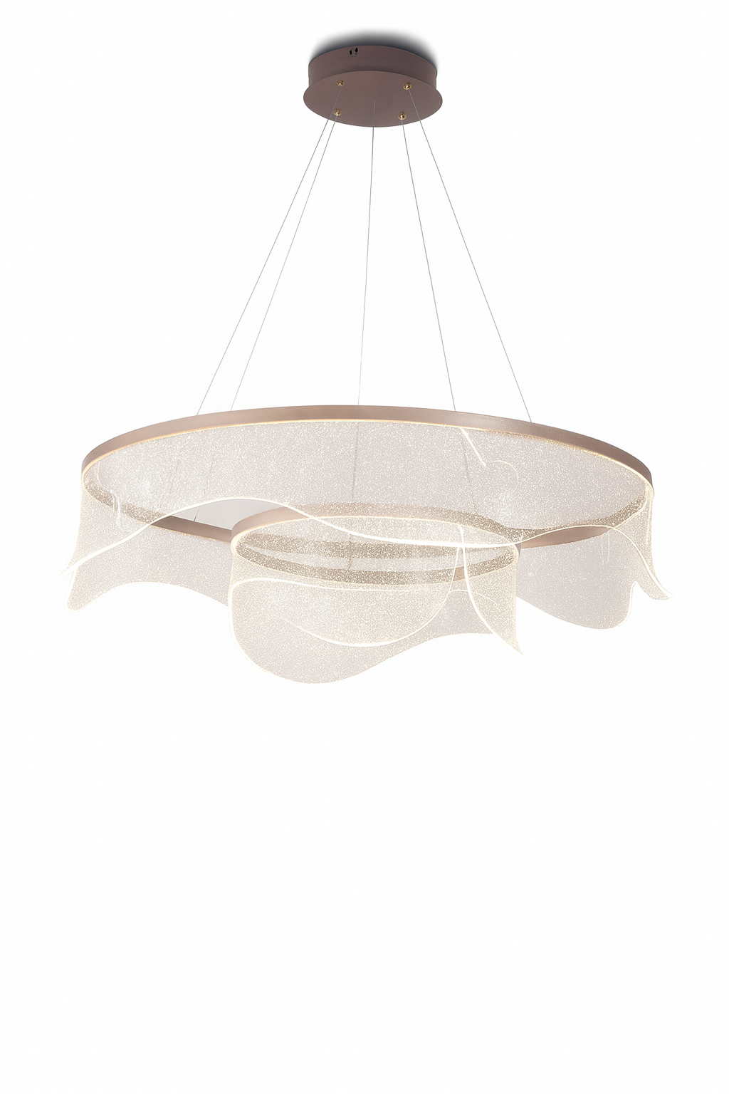 Yuvarlak Sarkıt Avize – Zamansız ve Dengeli Formuyla Her Stile Uyumlu Klasik Merkezi Aydınlatma