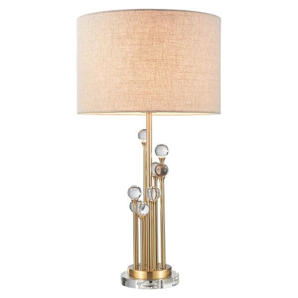 Kristal Küre Tasarımlı Gold Masa Lambası