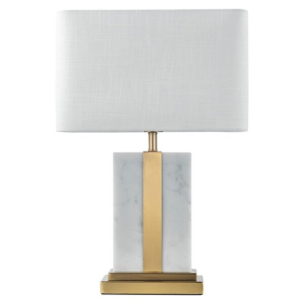 Besa BT21108 Modern Gold Kristal Küre Detaylı Masa Lambası - Naturel Keten Başlıklı Lüks Abajur