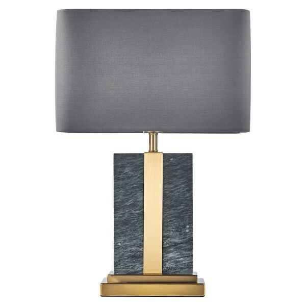 BT21108 Modern Gold Kristal Küre Detaylı Masa Lambası - Naturel Keten Başlıklı Lüks Abajur