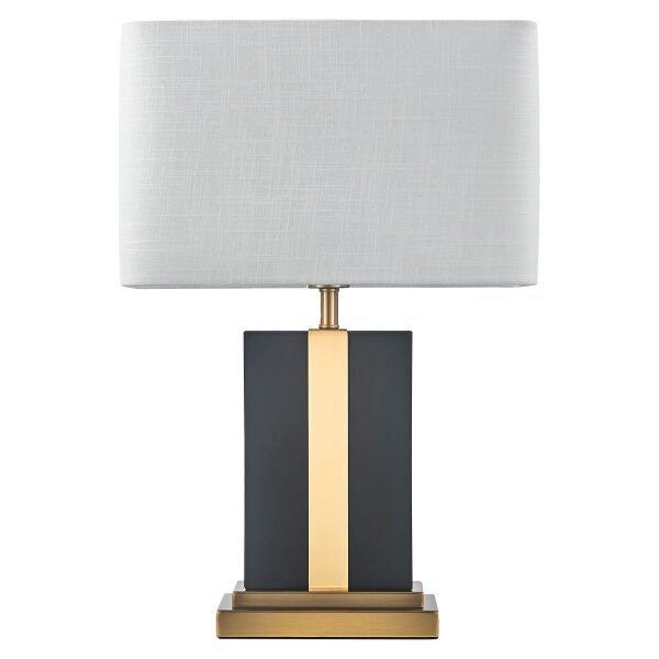 BT21108 Modern Gold Kristal Küre Detaylı Masa Lambası - Naturel Keten Başlıklı Lüks Abajur