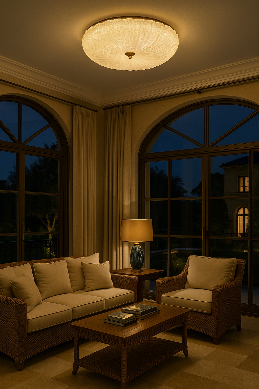 50cm Çapında Plafonyer Avize