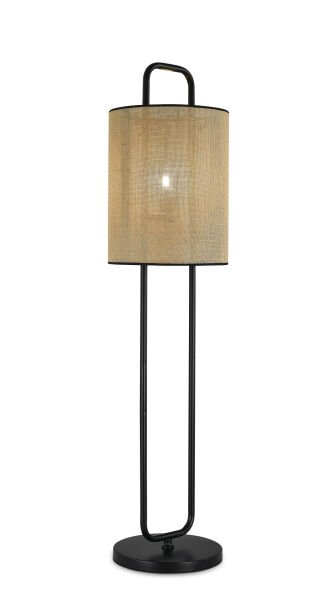 Modern Art Deco Gold Masa Lambası - Siyah Kumaş Şapkalı Kristal Cam Detaylı Abajur