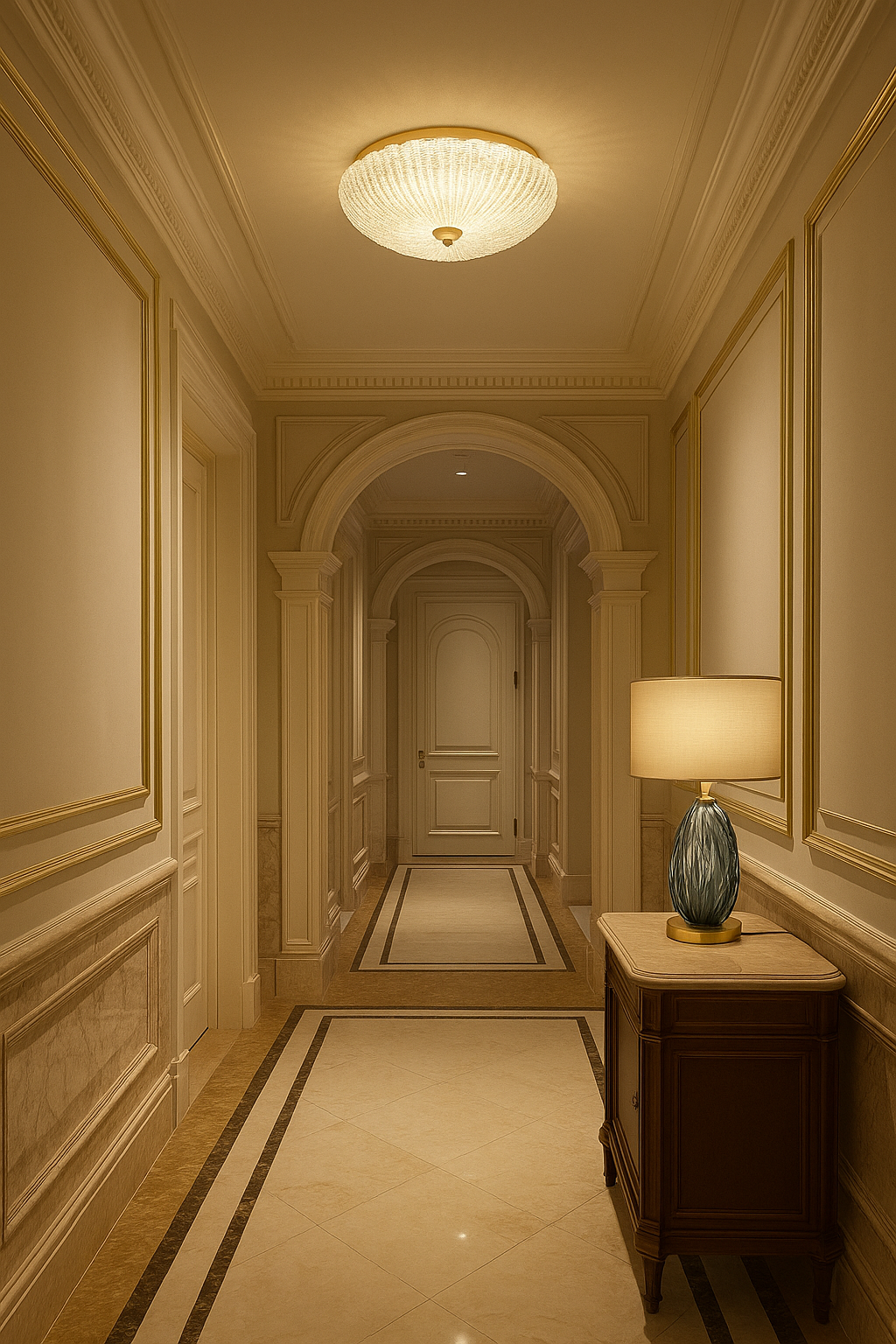 40cm Çapında Plafonyer Avize