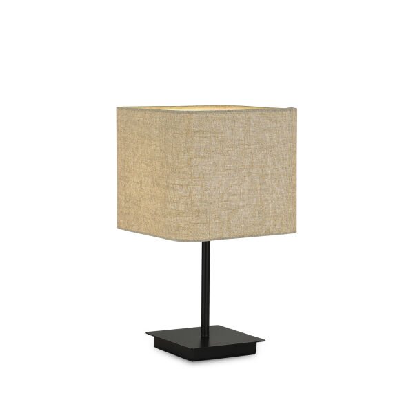 BT21106 Modern Art Deco Gold Masa Lambası - Siyah Kumaş Şapkalı Kristal Cam Detaylı Abajur