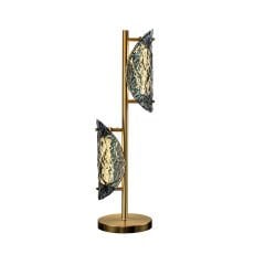 Dökme Cam Masa Lambası – Sanatsal Dokuya Sahip Benzersiz Masa Üstü Dekoratif Aydınlatma