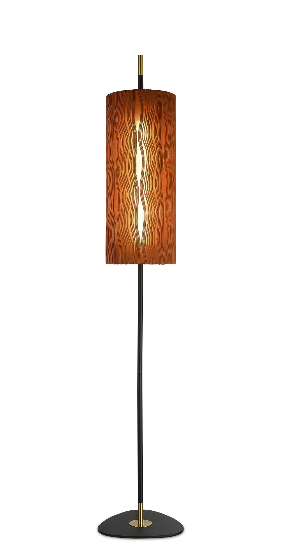 BT21106 Modern Art Deco Gold Masa Lambası - Siyah Şapkalı Kristal Cam Detaylı Abajur