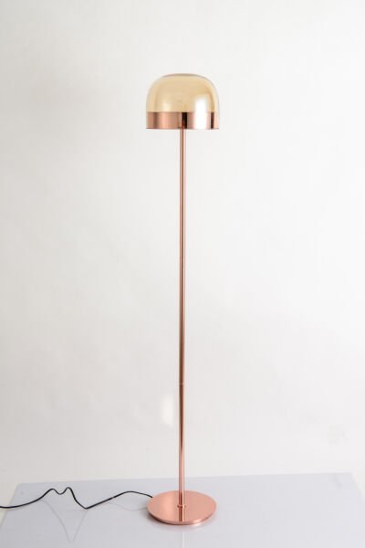 BT21106 Modern Art Deco Gold Masa Lambası - Siyah Kumaş Başlıklı 4’lü Cam Sütunlu Abajur