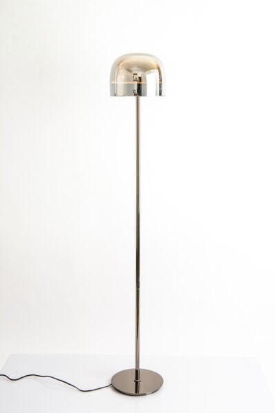 BT21106 Modern Art Deco Gold Masa Lambası - Siyah Kumaş Başlıklı 4’lü Cam Sütunlu Abajur