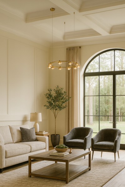 Besa 60 cm Mercekli Avize | Büyük Salonlar İçin Güçlü ve Yönlendirilmiş Merkezi Aydınlatma