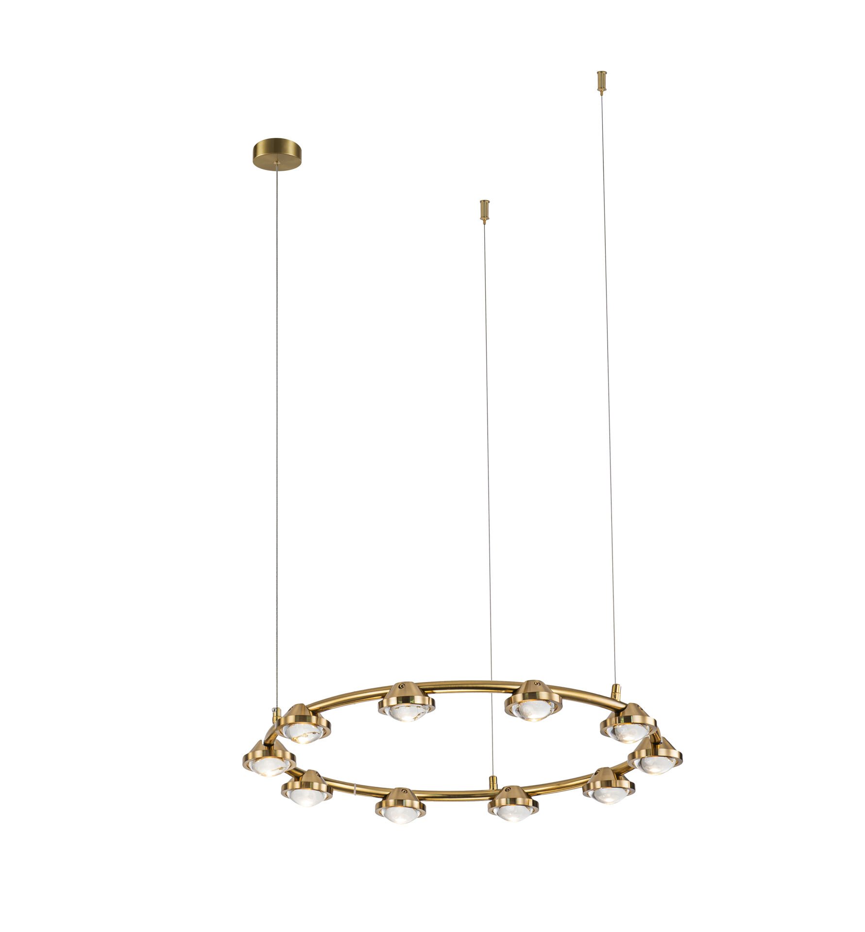 Besa 60 cm Mercekli Avize | Büyük Salonlar İçin Güçlü ve Yönlendirilmiş Merkezi Aydınlatma