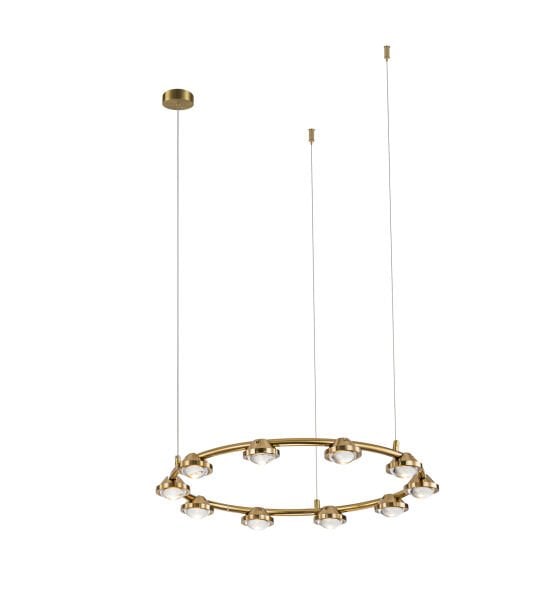 Besa 60 cm Mercekli Avize | Büyük Salonlar İçin Güçlü ve Yönlendirilmiş Merkezi Aydınlatma