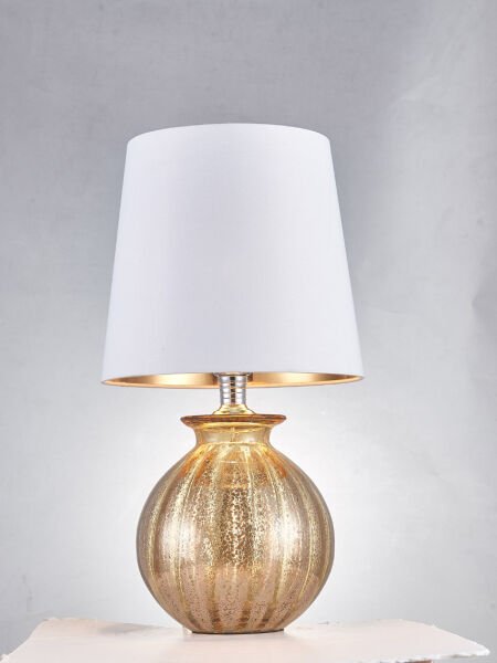 BT21106 - Gold & Cam Sütunlu Masa Lambası