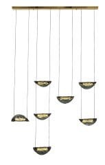 Döküm Cam Yemek Masası Avizesi