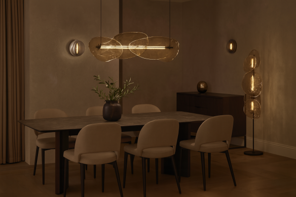 Dökme Cam Yemek Masası Avizesi