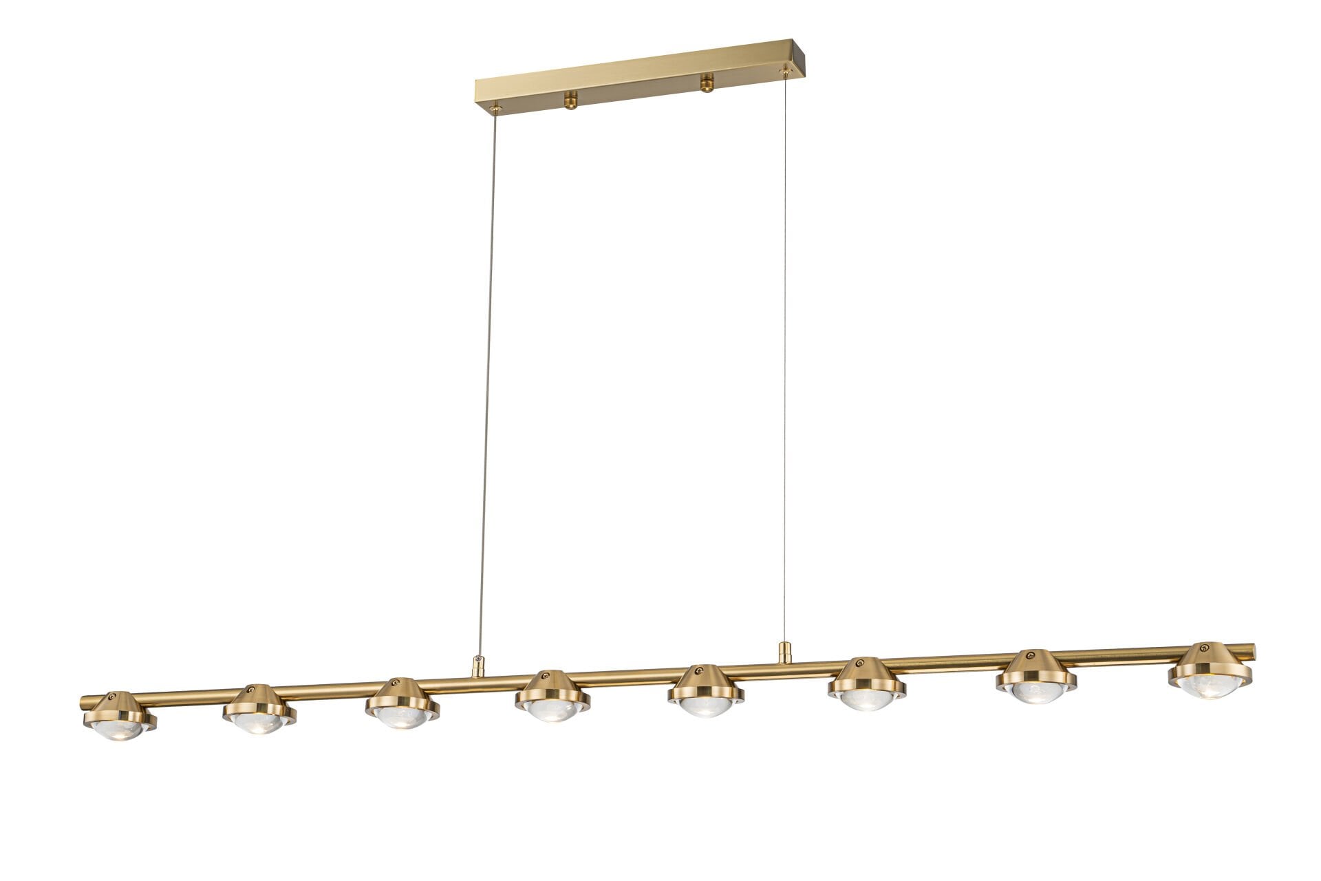 Mercek Camlı Yemek Masası Sarkıt Avize – Odaklanmış Işık Veren Mimari ve Modern Tasarım