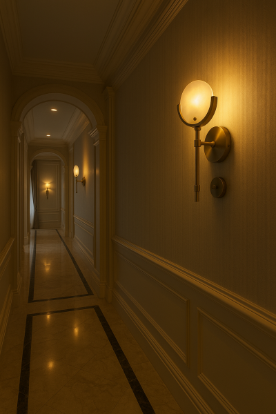 Mermer Görünümlü Aplik Duvar Lambası – Lüks ve Zamansız Tasarım Dekoratif Accent Aydınlatma