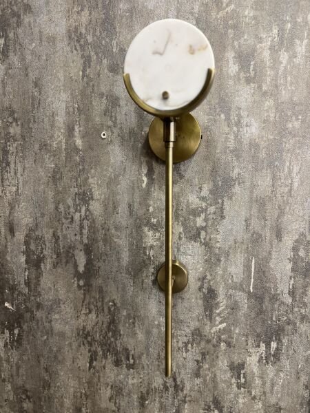 Mermer Görünümlü Aplik Duvar Lambası – Lüks ve Zamansız Tasarım Dekoratif Accent Aydınlatma