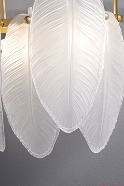 Tüy Aplik Duvar Lambası – Yumuşak Işık Yayan Romantik Yatak Odası ve Dekoratif Salon Aydınlatması