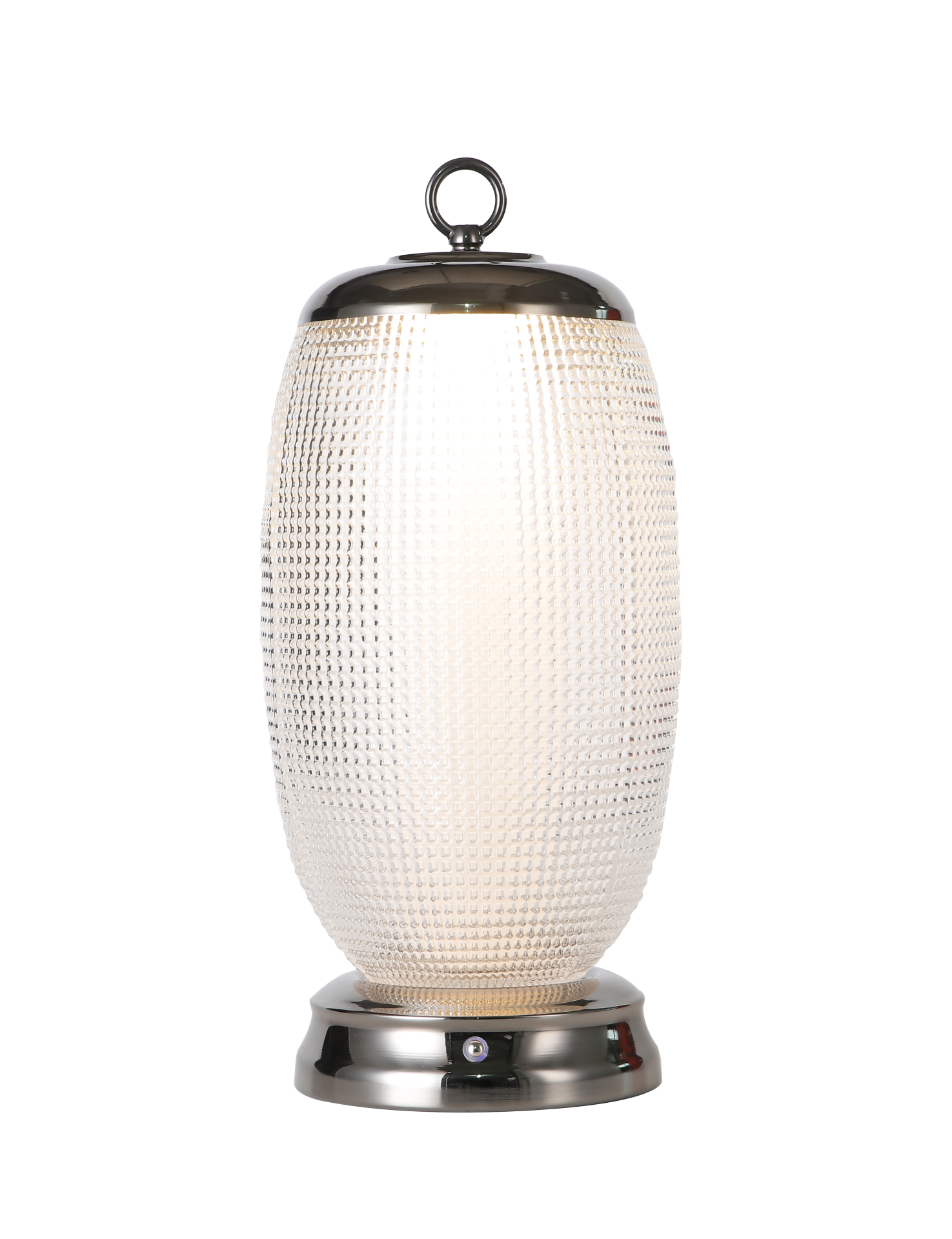 Şarjlı Kablosuz LED Masa Lambası | Cam Dokulu Dekoratif Taşınabilir Abajur – Besa Aydınlatma