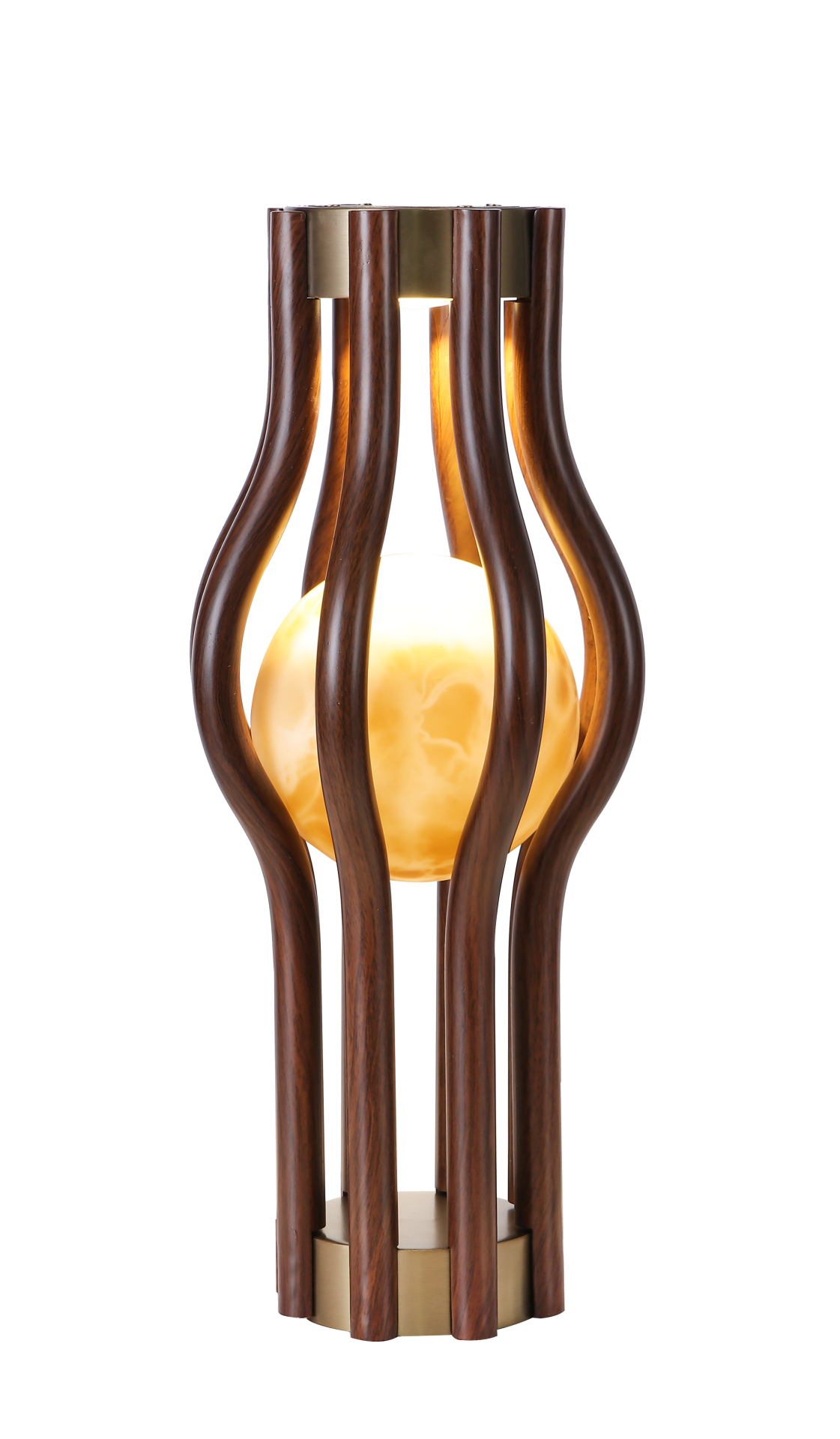 Doğal Ahşap Gövdeli Dekoratif Masa Lambası | Modern & Rustik Tasarım | Ortam Aydınlatma Lambası