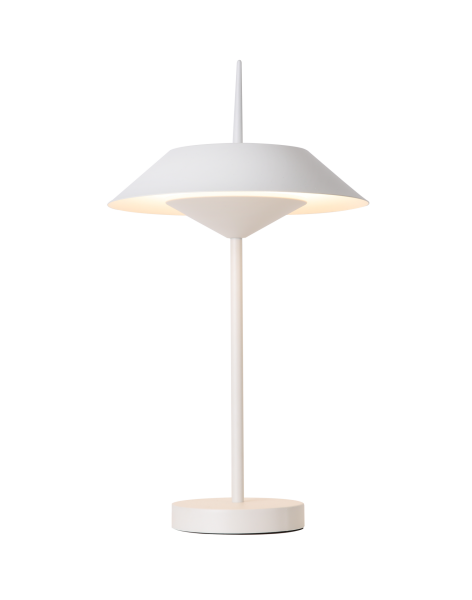 Modern UFO Tasarım Beyaz Masa Lambası | Minimal Dekoratif Ortam Aydınlatması