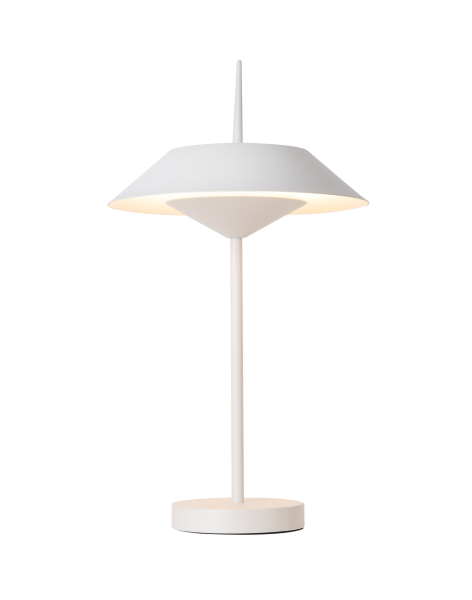 Besa Modern UFO Tasarım Beyaz Masa Lambası | Minimal Dekoratif Ortam Aydınlatması