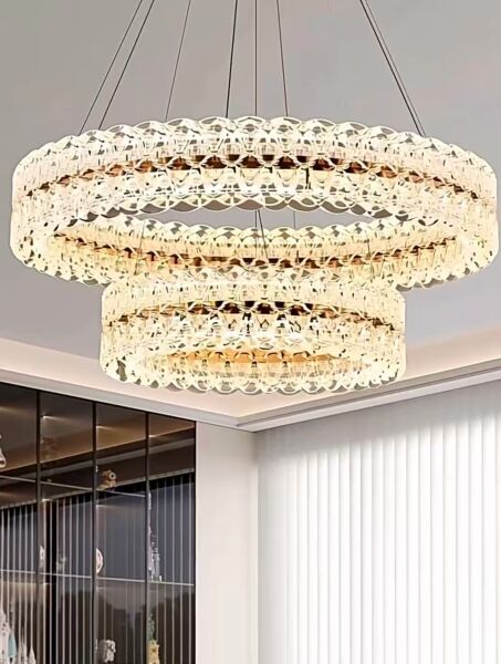 Besa Modern Kristal Halka Avize