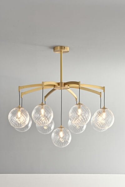 Kristal / Cam Detaylı Avizeler (Halka – Katmanlı – Geometrik)