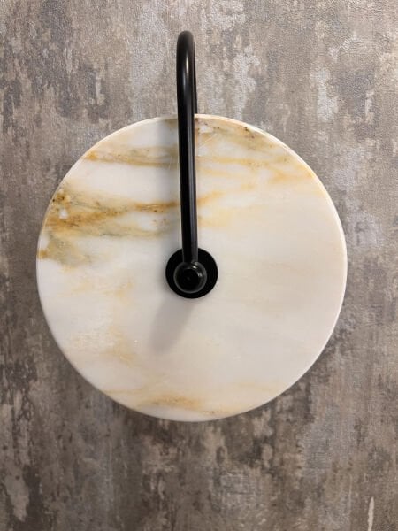 20cm Çapında Mermer Duvar Apliği