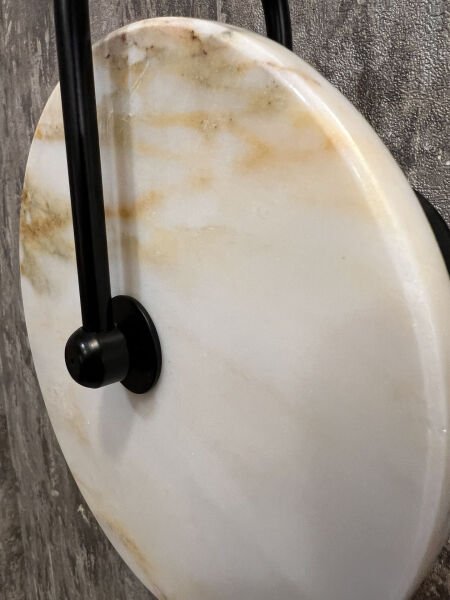 20cm Çapında Mermer Duvar Apliği