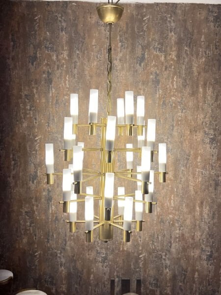 Besa Modern Gold LED Avize – Lüks Dekoratif Çok Kollu Salon Yemek Odası Sarkıt Aydınlatma