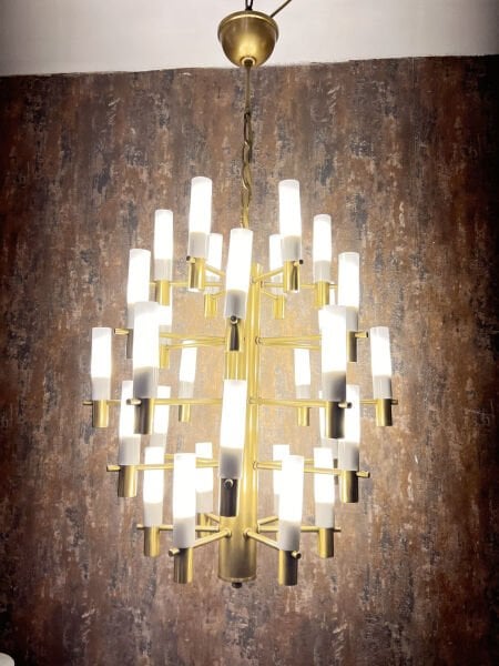 Modern Gold LED Avize – Lüks Dekoratif Çok Kollu Salon Yemek Odası Sarkıt Aydınlatma