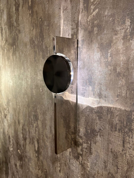 Modern Paslanmaz Çelik Duvar Apliği | Minimalist LED Uyumlu Dekoratif Aplik