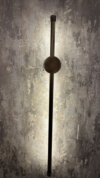 Bronz Metal Endirekt LED Duvar Apliği (60 cm)