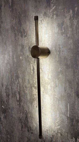 Bronz Metal Endirekt LED Duvar Apliği (60 cm)