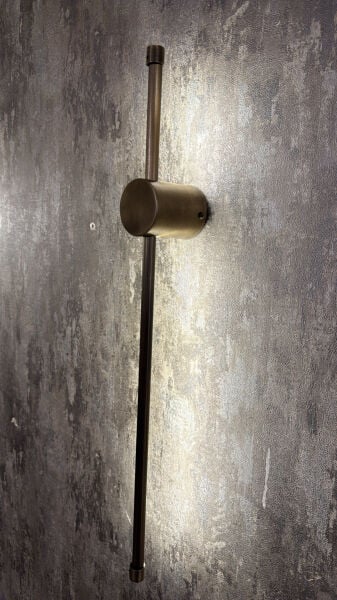 Bronz Metal Endirekt LED Duvar Apliği (60 cm)