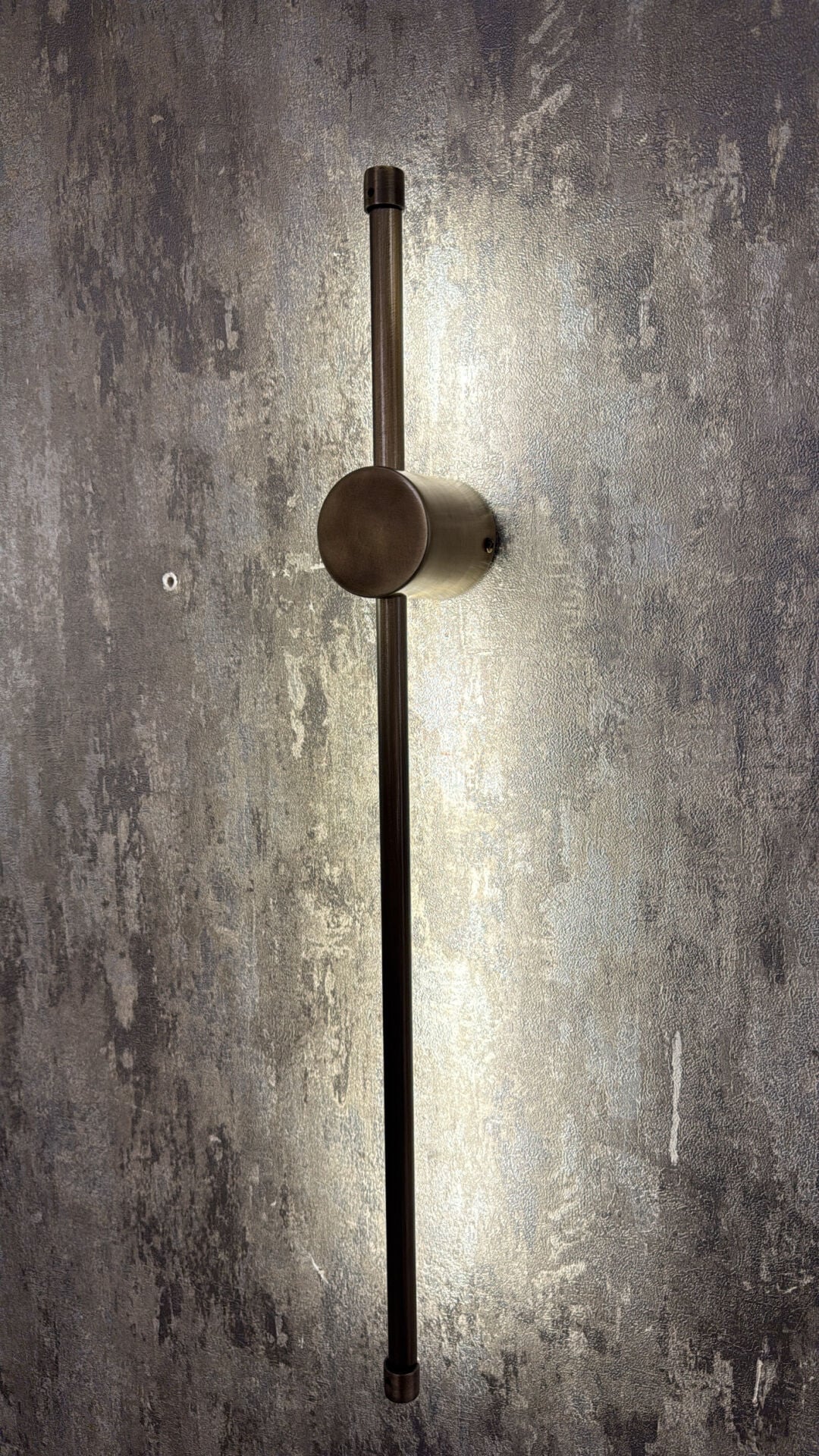 Bronz Metal Endirekt LED Duvar Apliği (60 cm)